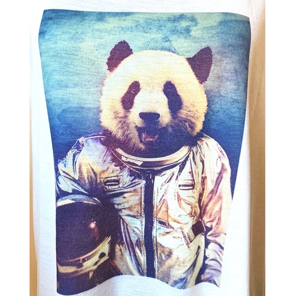 Astronaut Panda tank top - Picture 2 of 4